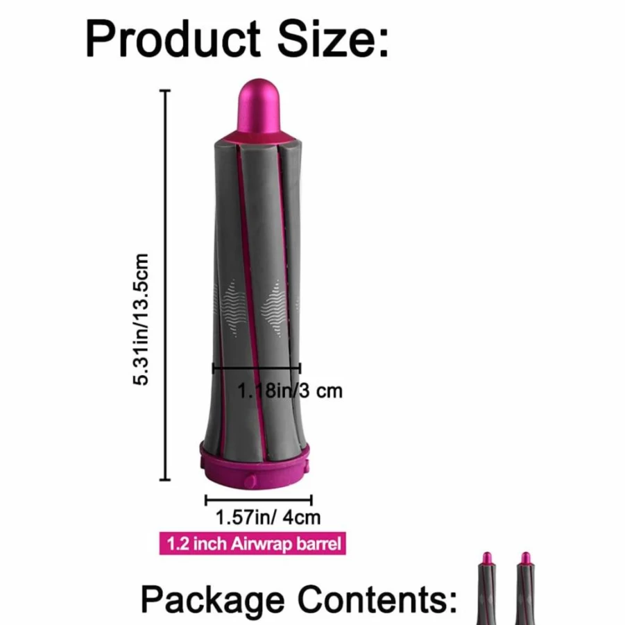 2Pcs 30mm/1.2 Inch Short Curling Barrels for Dyson Airwrap HS01 HS05 - Chuancheng Replacement Styling Attachments