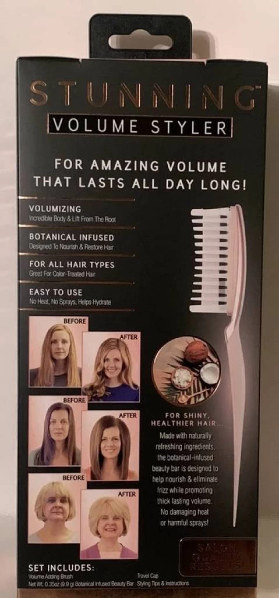Ontel Volumizing Hair Brush - Styling Tool for Instant Volume & Lift
