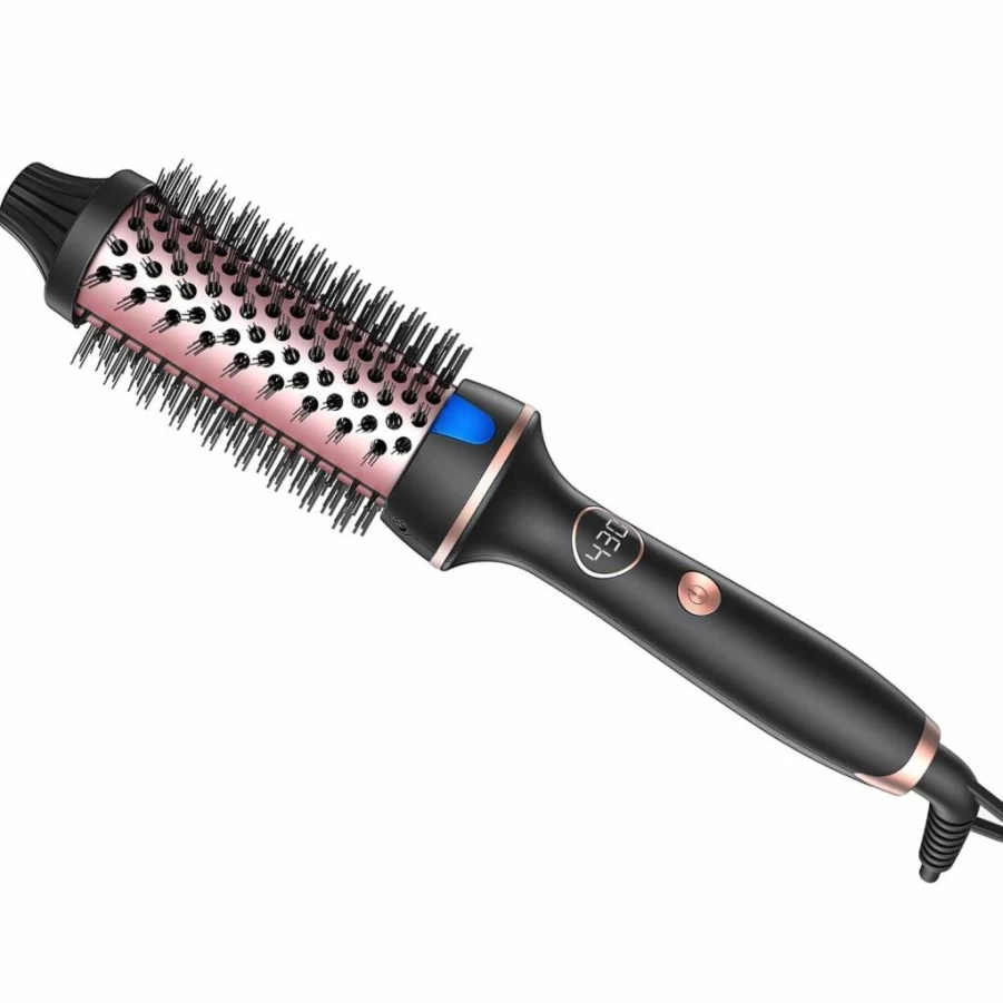 CIVEYA 1.5 Inch Heated Round Brush - Thermal Styler for Blowout & Curls with Negative Ion Technology