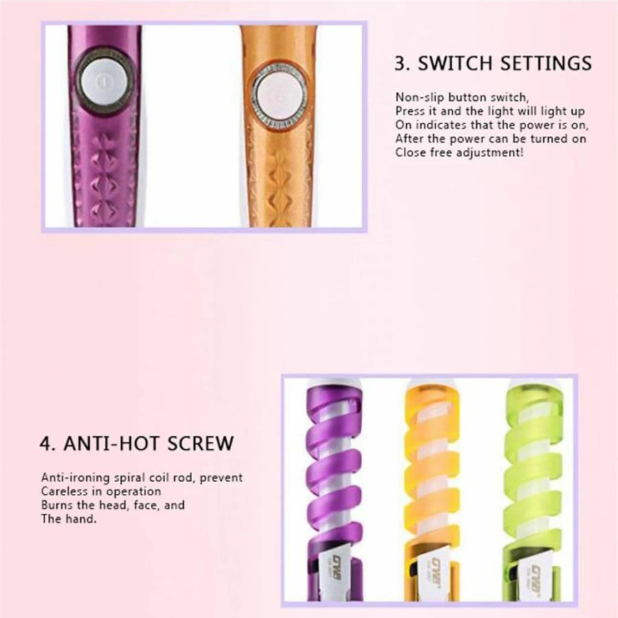WGUST 2-in-1 USB Hair Curler & Straightener - Portable Multifunctional Styler for Short, Medium, Long Hair - Mini Travel-Friendly Electric Curling Iron
