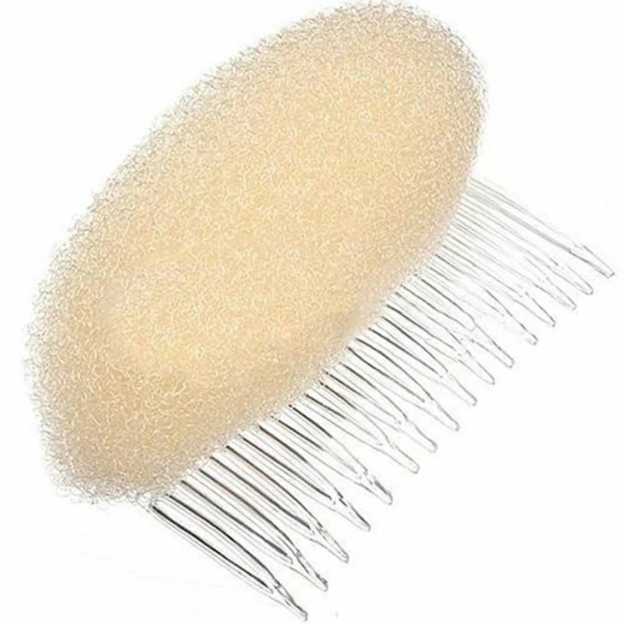 AnHua Bump It Up Hair Volumizing Insert - Beehive Styler Comb for Volume & Lift (Beige)