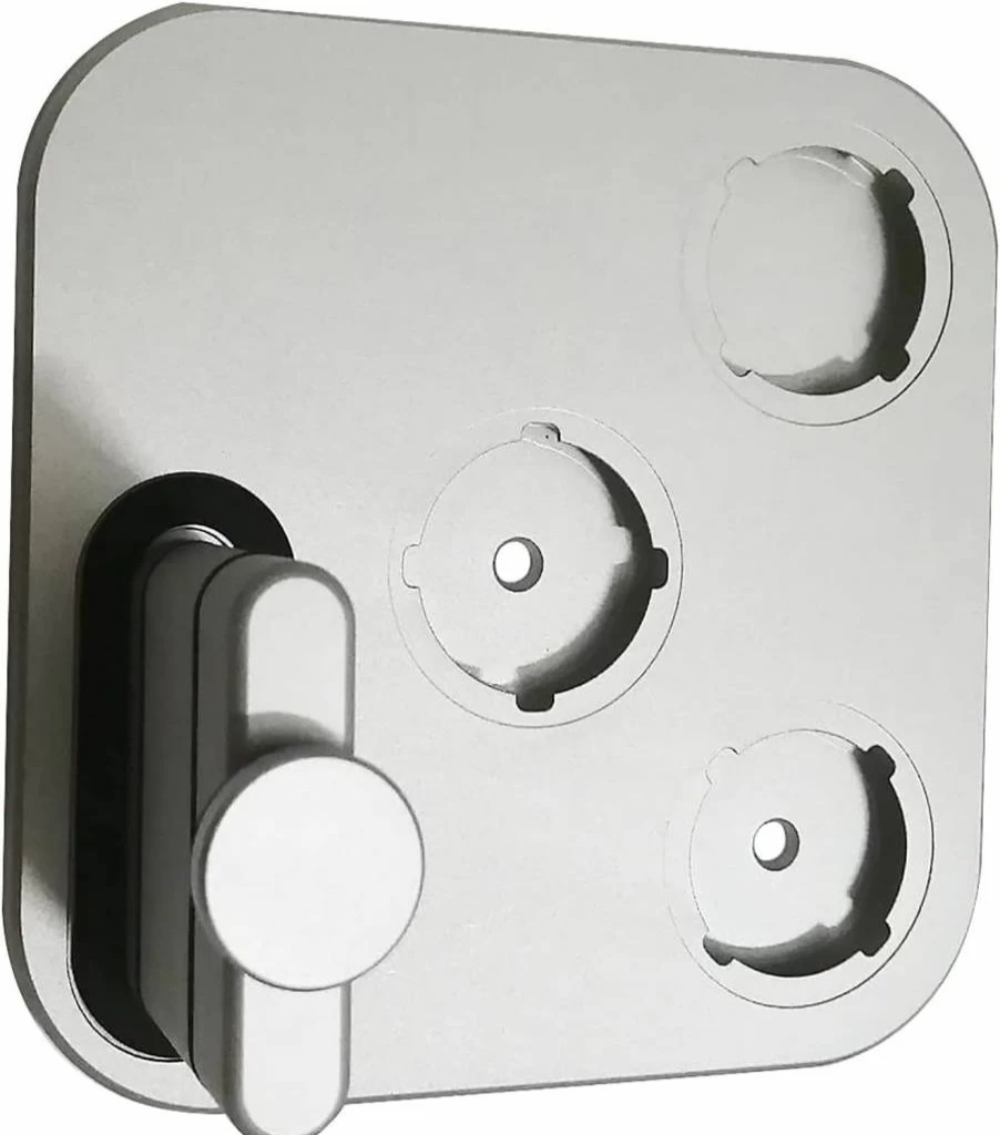 Hosoncovy Wall Mount Organizer for Dyson Airwrap – Storage Rack for Styler, Curling Wand, Barrels & Brushes (Black)