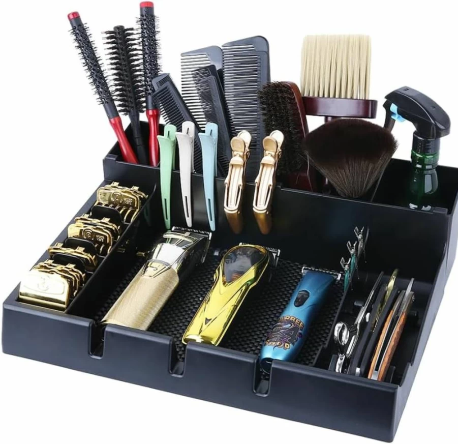 STYLANCE Salon Styling Tools Organizer - Detachable Holder for Hair Brushes, Scissors, Shavers - Essential Cosmetology Supplies for Hair Stylists