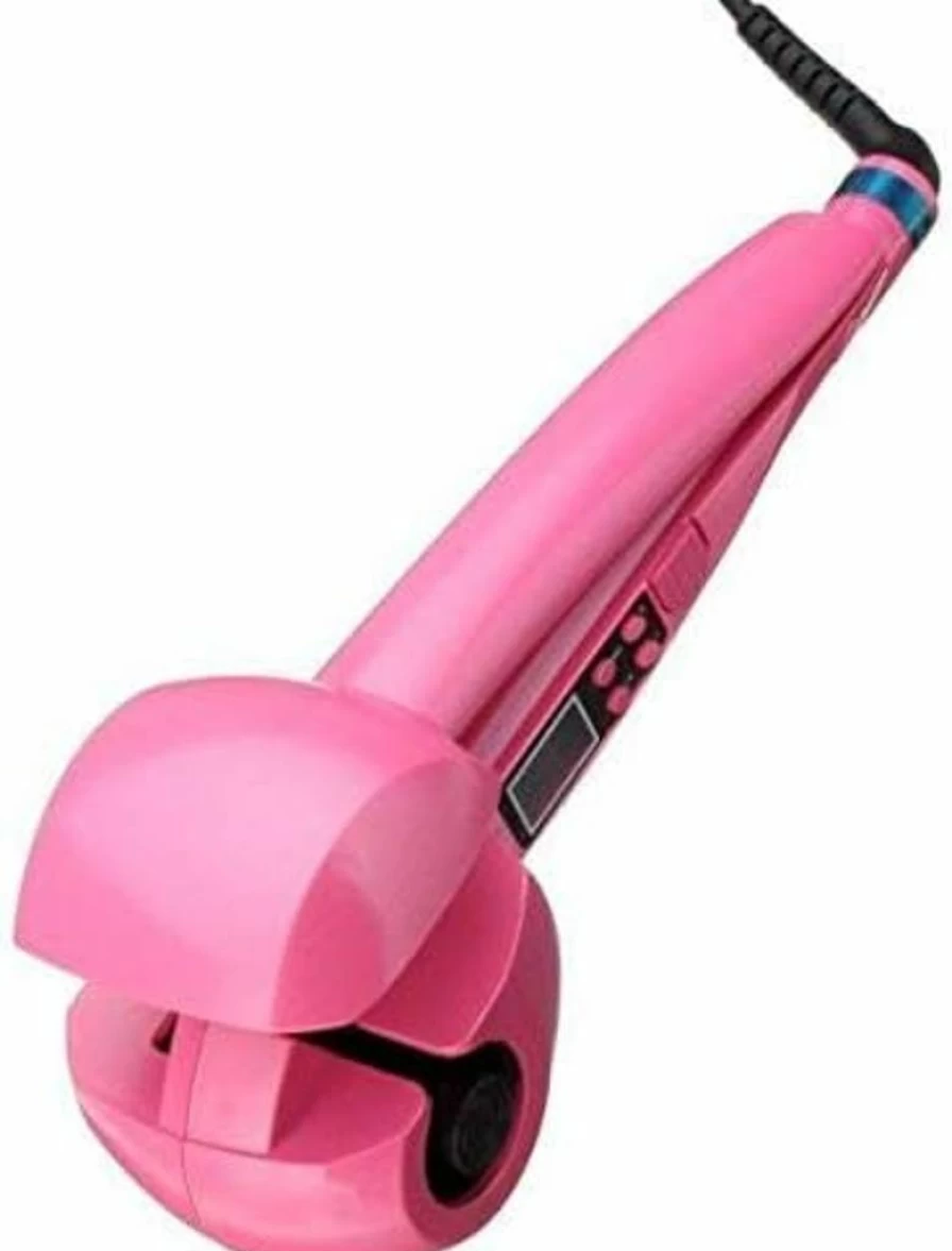 Beacon Pet Automatic Hair Curler with Steam, LCD Screen & Ceramic Barrel - Fast Heating, Anti-Scald Curling Iron for All Hair Lengths