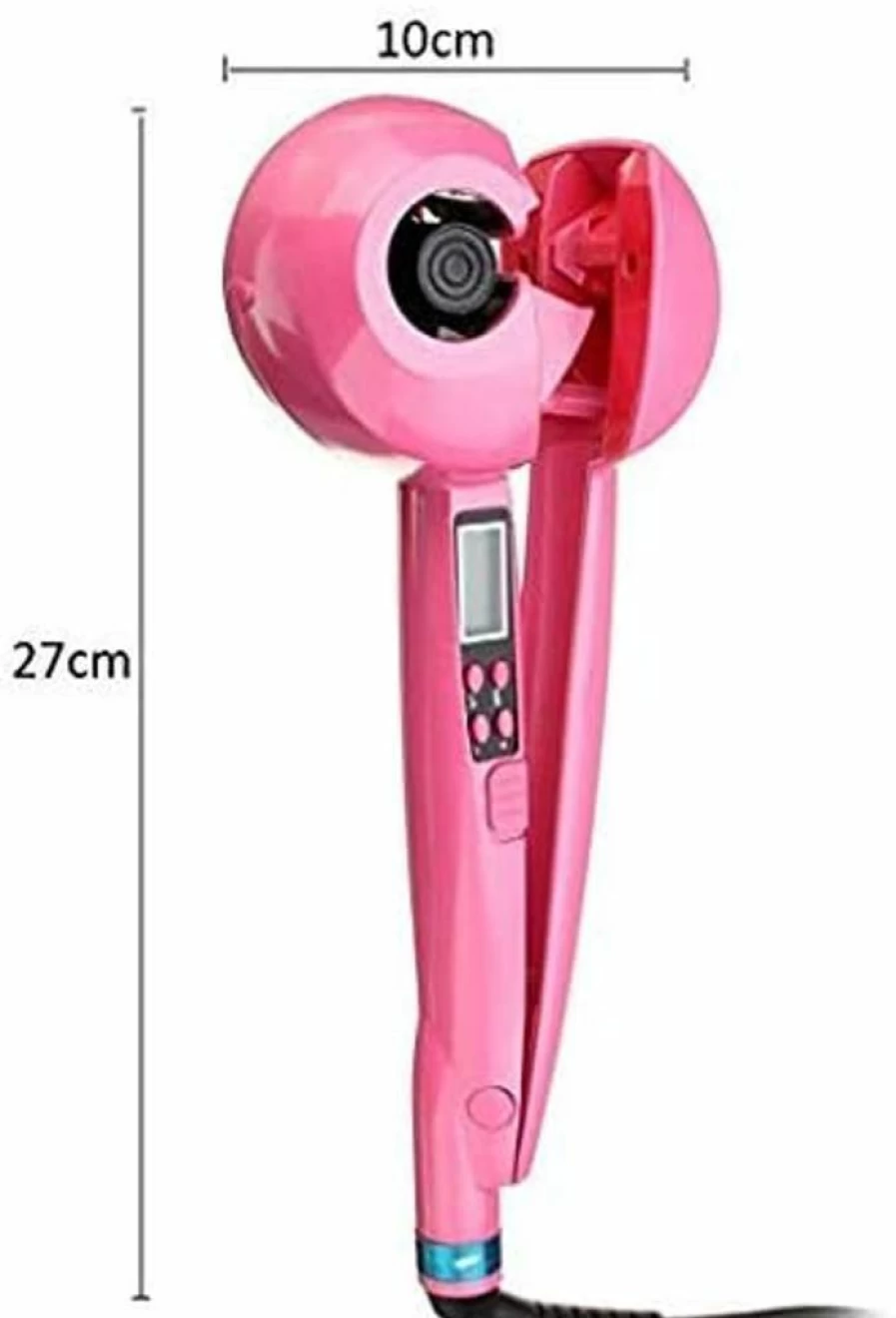 Beacon Pet Automatic Hair Curler with Steam, LCD Screen & Ceramic Barrel - Fast Heating, Anti-Scald Curling Iron for All Hair Lengths