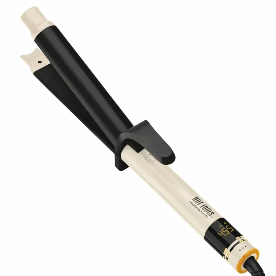 HOT TOOLS Pro Artist 2-in-1 Curling & Flat Iron Styler - 1 Inch Hair Wand for Curly & Straight Hair, Protect & Style Hot Iron