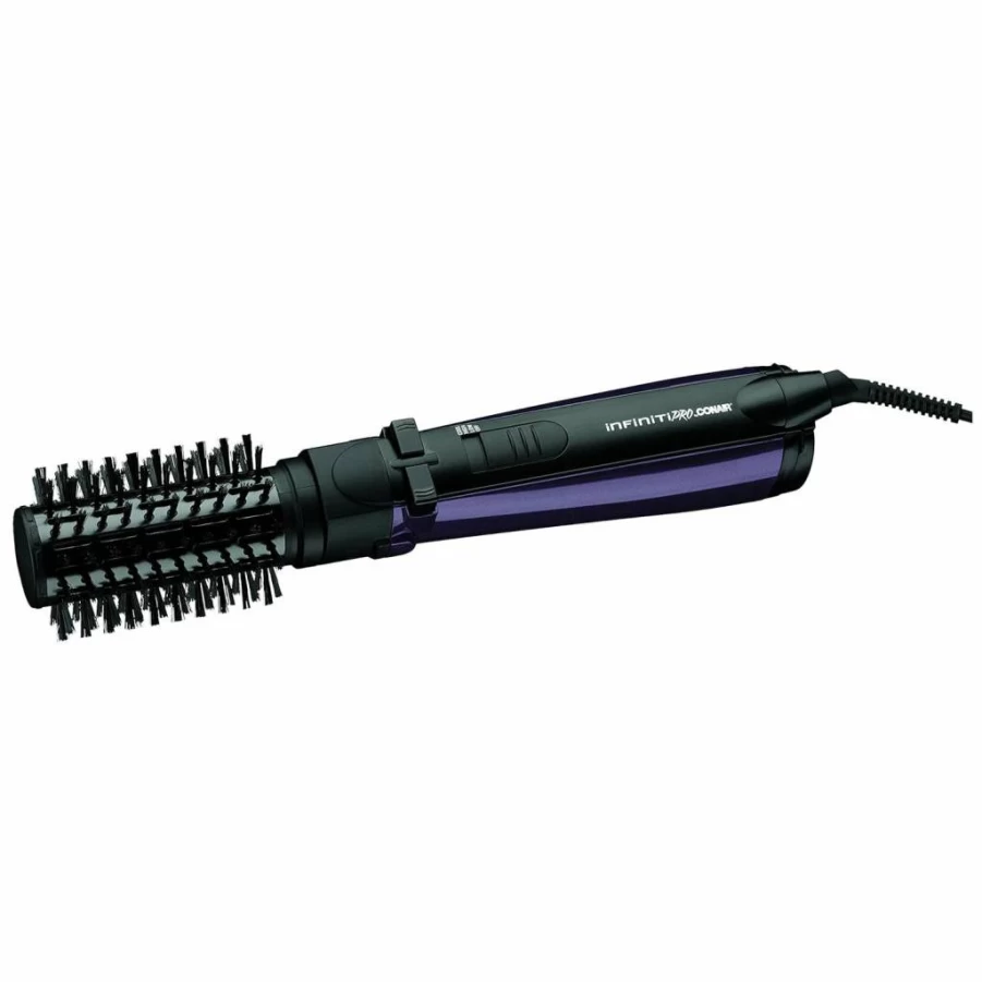 Conair Infinitipro 1.5 Inch Spin Air Rotating Hot Air Brush Styler - Plum