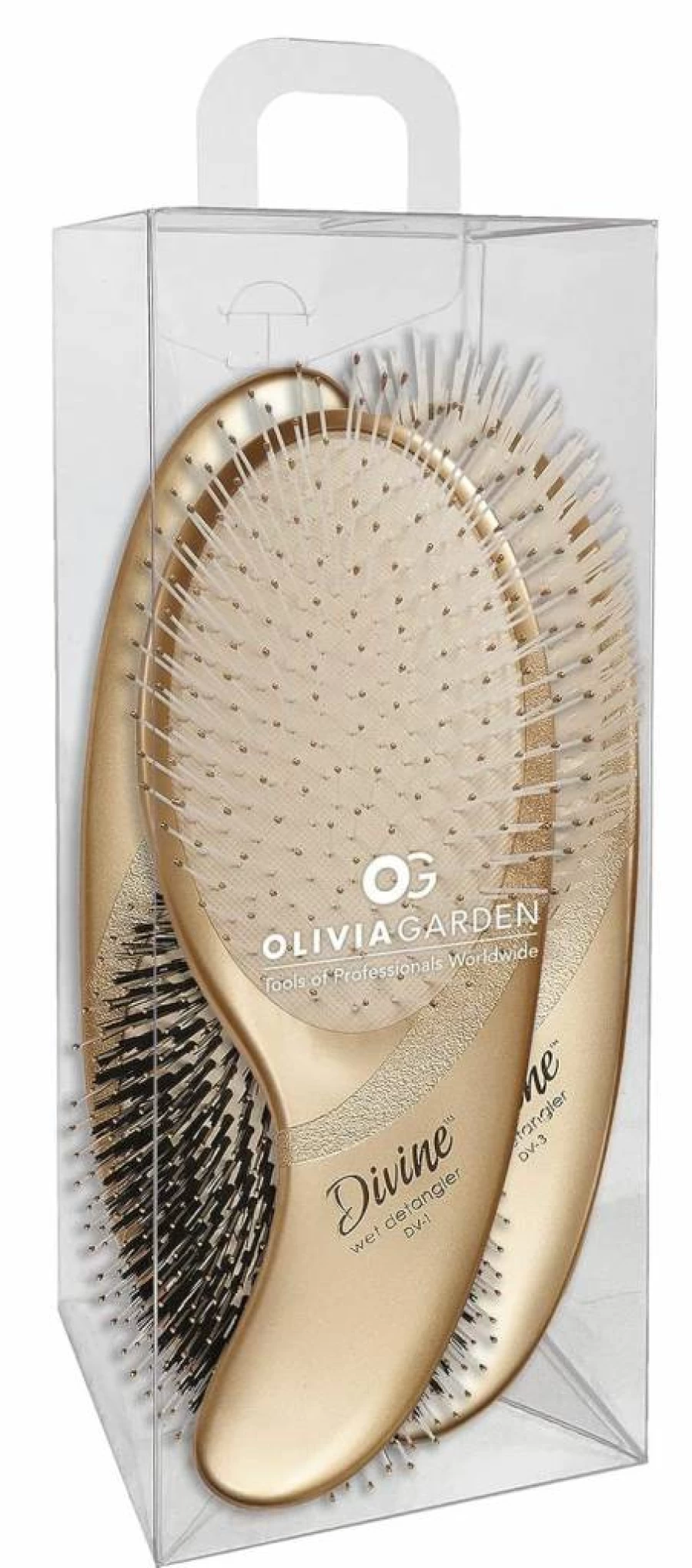 Olivia Garden Divine Revolutionary Hair Brush - Ergonomic Detangler for Gentle Hair & Scalp Care