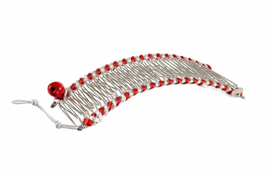 HairZing Turquoise Large Stretch Banana Clip - No Damage Hair Clip for Thick Curly Kinky Hair - Quick Secure Hold Double Comb Design