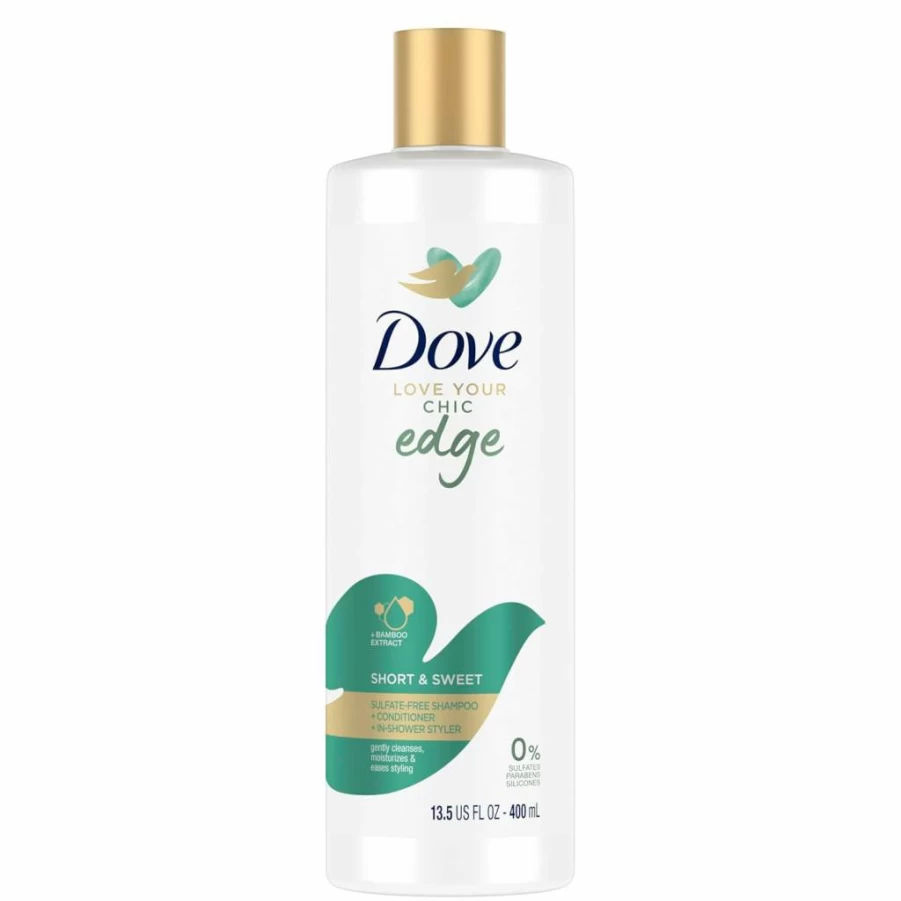Dove Sulfate-Free Shampoo, Conditioner & In-Shower Styler Set for Short Hair - Love Your Chic Edge