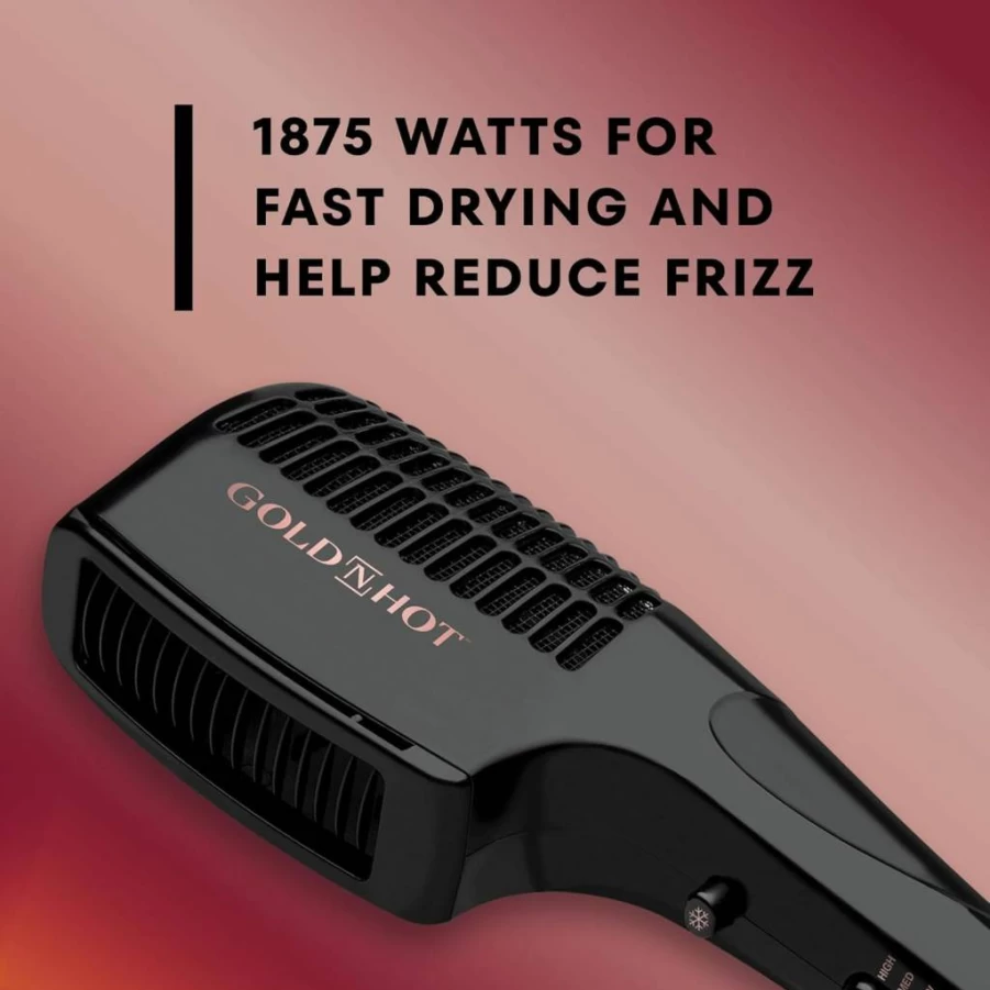 Gold N Hot 1875W Professional Hair Dryer with Styler for Salon-Quality Results