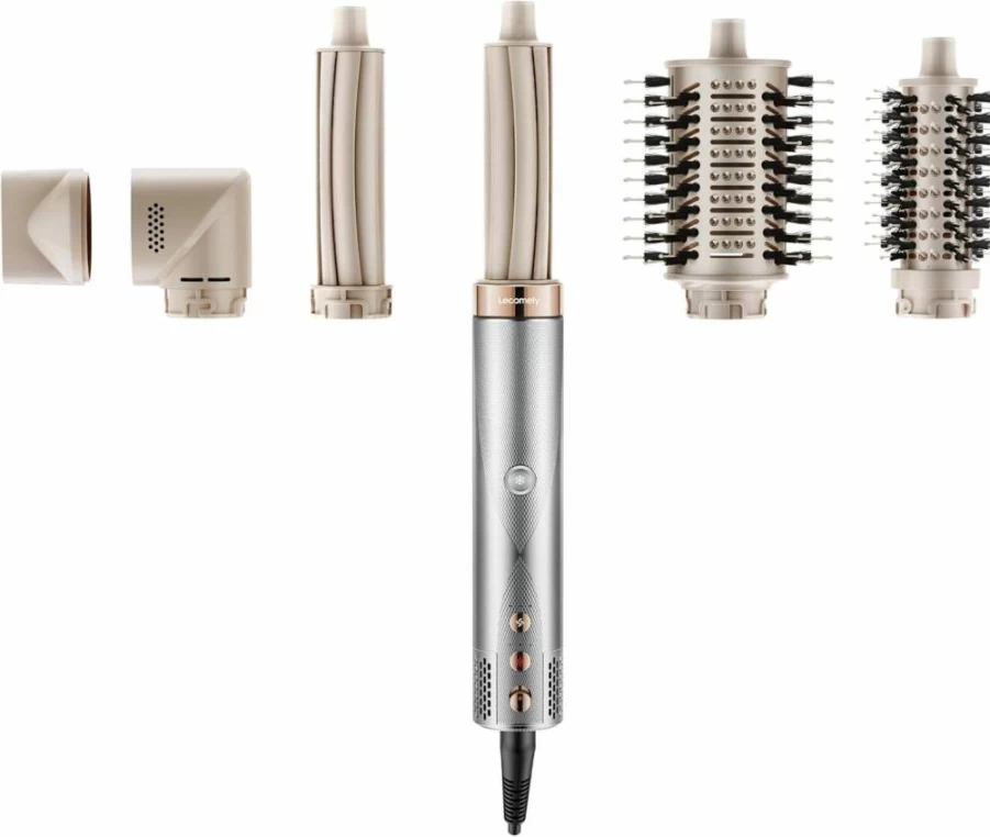 Lecomely Airedge A3 5-in-1 Hair Styler - Automatic Curling, Drying & Frizz Control with Negative Ion Technology for Long-Lasting Styles