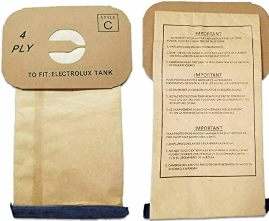 24 Replacement Vacuum Bags for Electrolux Style C Canister - 4 Ply Bags by NorthShore Vacuum