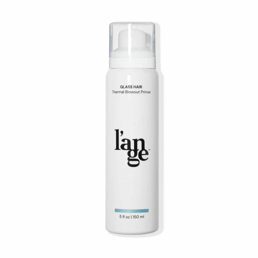 L'ANGE HAIR Glass Thermal Blowout Primer & Heat Protectant Spray | Frizz Control, Shine Enhancer & Smooth Finish for Blow-Dry Styling | 5 Fl Oz
