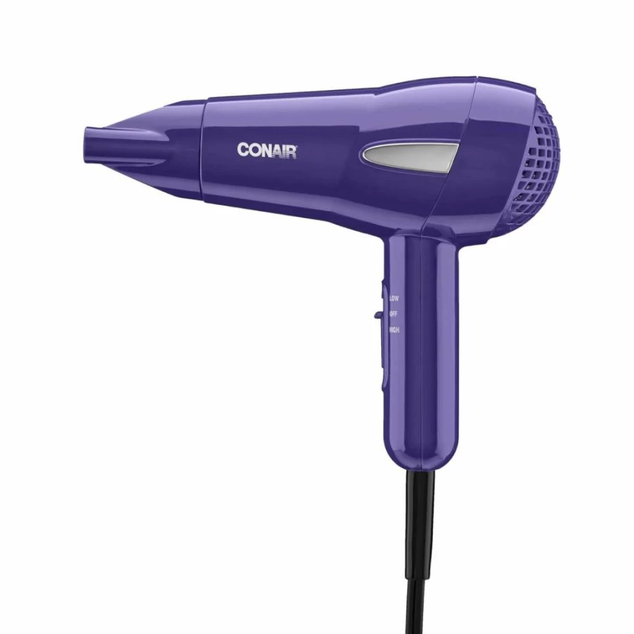 Conair Compact Travel Hair Dryer - Lightweight, Portable for On-The-Go Styling