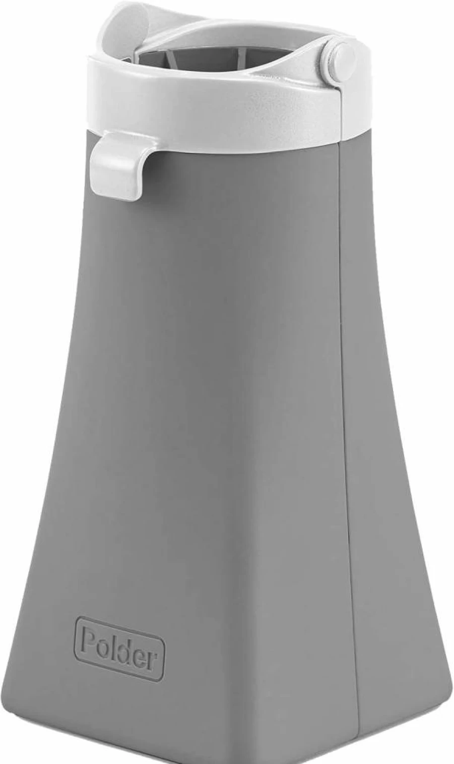 Polder Silicone Hot Tool Holder for Hair Care, Heat Resistant Gray Organizer 10.75 x 2.75 Inches, 2-in-1 Design for Styling Tools