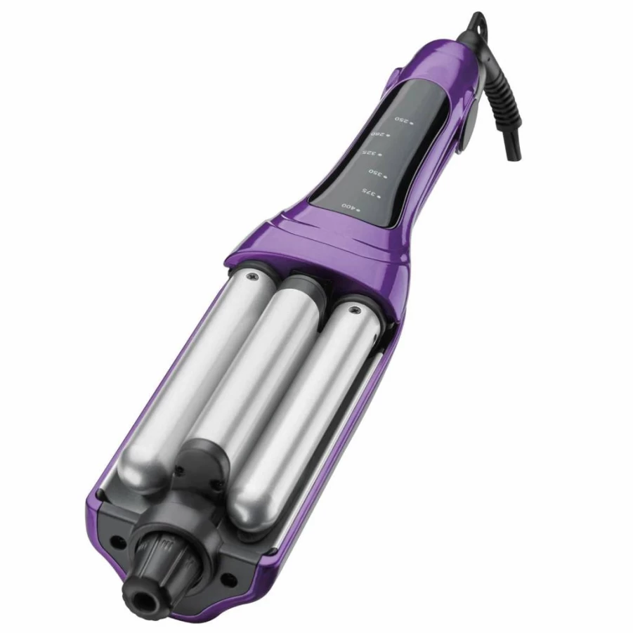 Bed Head Tourmaline Ceramic Hair Waver - Adjustable Styling Iron for Beach Waves, Loose Curls & Textured Looks