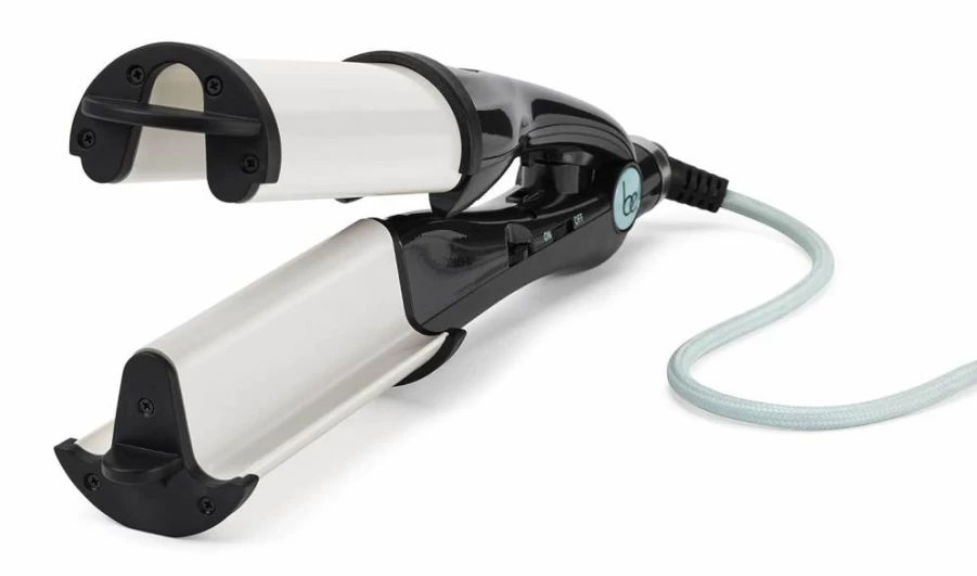 Be. Professional Digital Thermolon Hair Straightener & Waver, 2.5 Inch Pearl Black Styler for Salon-Quality Results