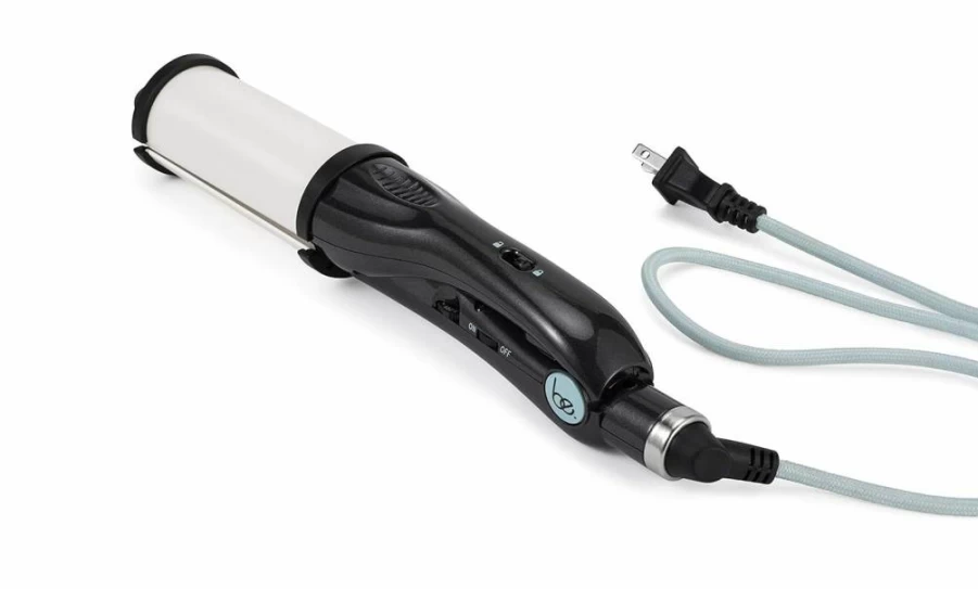Be. Professional Digital Thermolon Hair Straightener & Waver, 2.5 Inch Pearl Black Styler for Salon-Quality Results