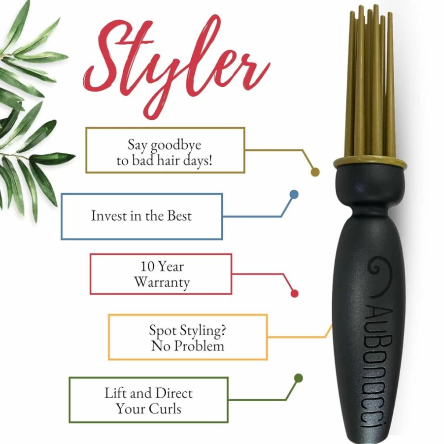 AuBonacci Curl Styler for Voluminous, Defined & Lifted Curly Hair