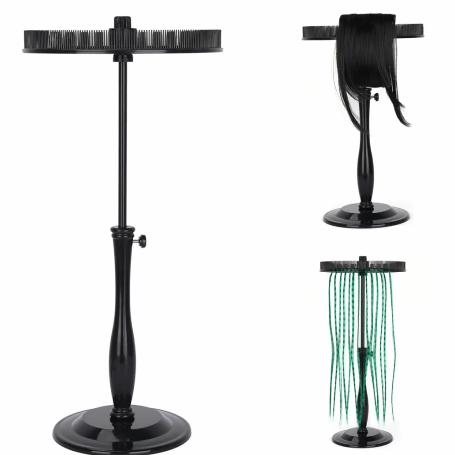 LightMay Hair Extension Holder - Portable Travel & Home Storage for Clip-In Extensions, Bangs, Hair Tinsel (Black)
