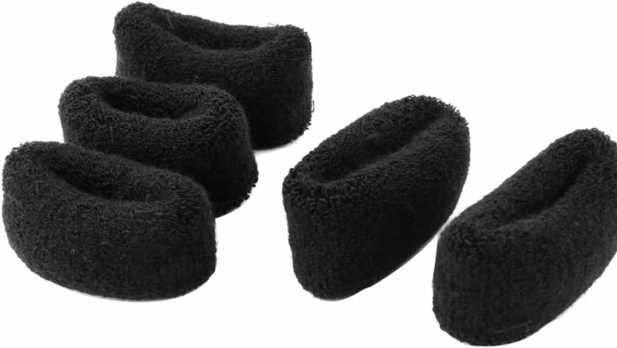 Generic Women's Stretchy Ponytail Donut Ring Headband - 5-Piece Hair Bun Maker Set for Easy Hairstyling (Black)