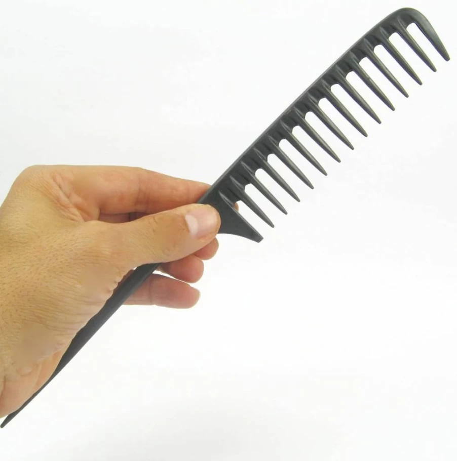 Tearsheet Wide Tooth Comb for Detangling – Natural Curl, Beach Wave & Textured Hair – Static-Free, Child-Friendly, In-Shower Styling for All Hair Types