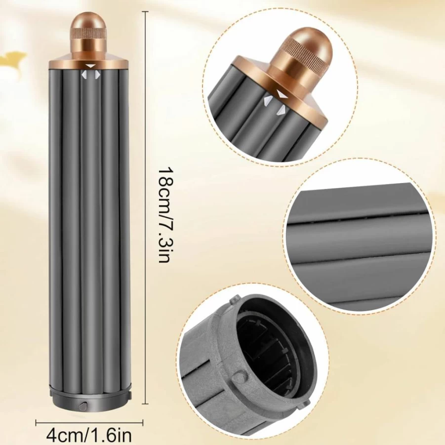 ODASHEN 40mm/1.6 Inch Self-Curling Hair Styler Barrel Attachment for Airwrap HS05 HS01, Long Lasting Curling Cylinder Tool for Effortless Waves