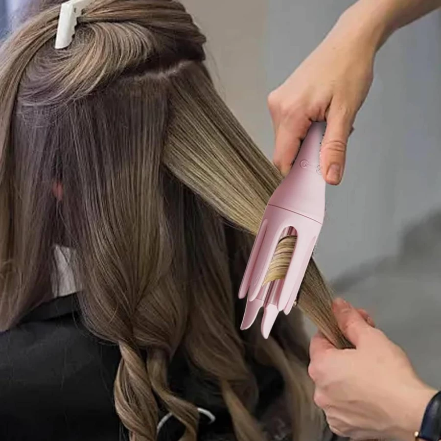 32mm Ceramic Auto Curling Iron - Ionic Rotating Hair Styler for Frizz-Free Curls, Quick Heat for Short & Long Hair - Generic