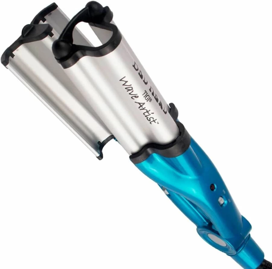 Bed Head Ceramic Deep Waver for Beach Waves - 15 Inch Professional Styling Iron for Voluminous Curls