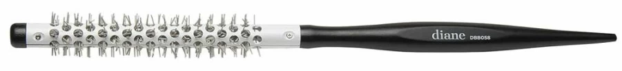 Diane Thermal Round Hair Brush for Blow Drying & Styling - Lightweight Wood Handle, 3/8-Inch Metal Barrel, Perfect for Curly Hair, Short Hair & Bangs